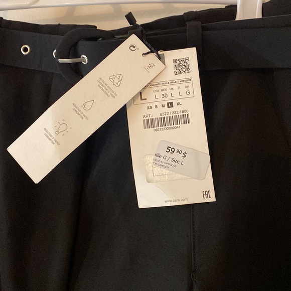 Zara pants with belt - Picture 3 of 4